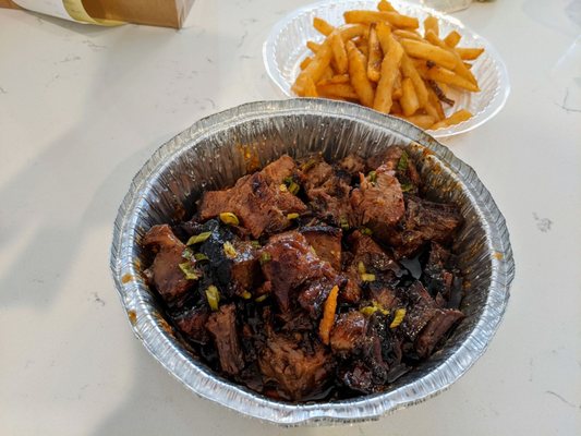 Burnt ends and fries