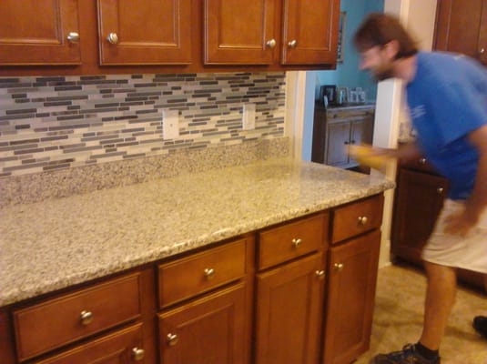 Handy Danny Handyman Services finished tile of backsplash