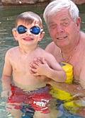 Grandson Dean Watson with Papa Dale