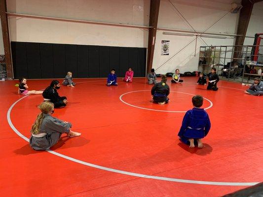 Jui Jitsu Class on Mat 2