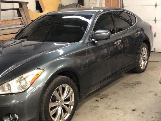 2014 Infiniti m37 5% on rear 20% on the doors