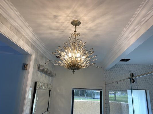 Bathroom chandelier