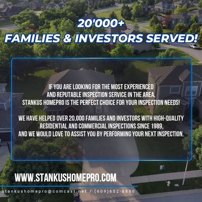 More than 20'000 Families & Investors served!