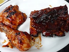 Not just fish- BBQ chicken and baked ribs too.