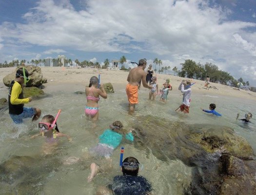 Snorkeling the shallows every day!