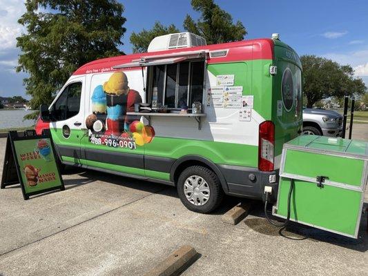 We are an Italian Ice mobile Foodtruck and are available for parties, employee appreciations school events and much more!