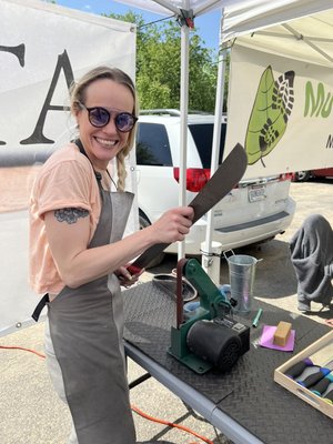 Sharpening at Waukesha Farmers Market 2022! Saturdays / May - Oct / 8am-12pm