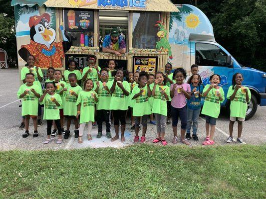 Kool Kidz enjoying yummy Kona Ice.