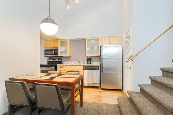 One bedroom penthouse suite kitchen