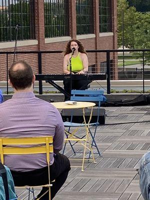 Live music on the rooftop