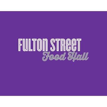 Logo of Fulton Street Food Court at the Harrah's Las Vegas.