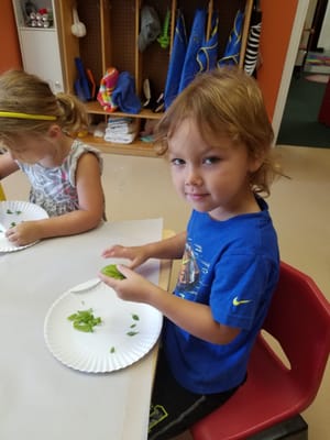 Making our own sauce with our own herbs.