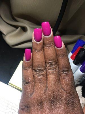 Linda's saved the day   Chose your nail tech wisely. Lesson learned.