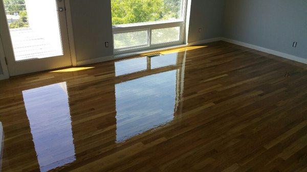 Natural white oak floor