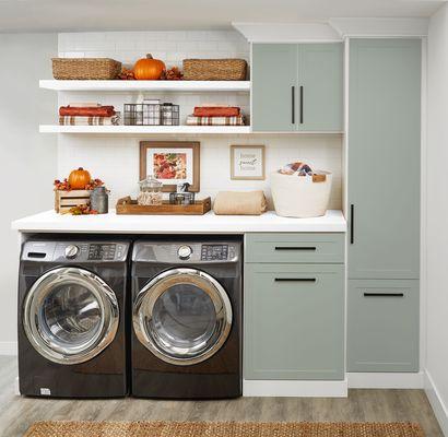 Custom laundry room design.