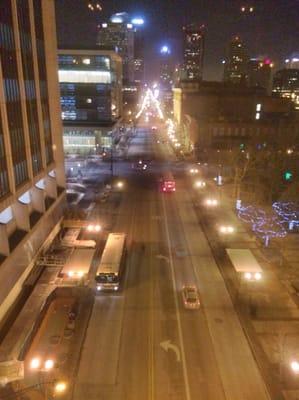 High Street From the Parking Garage Walkway at 7 Degrees Below Zero