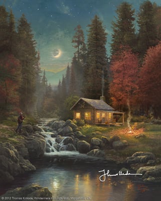 "Away From It All" by Thomas Kinkade