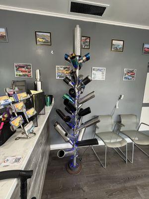 Muffler tree made by Luis