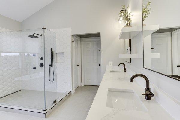 White Bathroom Remodeling