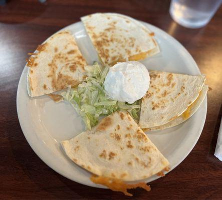 Cheese quesadillas