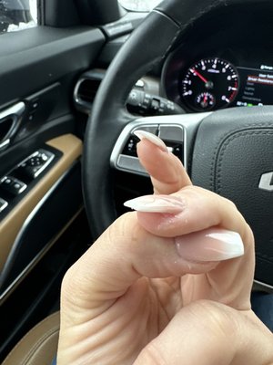 Poor nail work