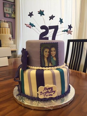 Cake for my best twin girls friends!