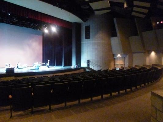 Nicholas J. Horn Theatre Auditorium During Rehearsal with Curtain Up