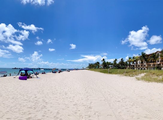 Super wide and clean beach