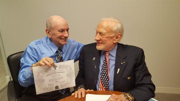 Me and Moon Landing legend Buzz Aldrin consulting