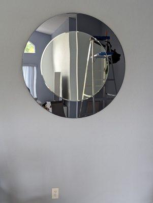 New Designer Mirror Installation.