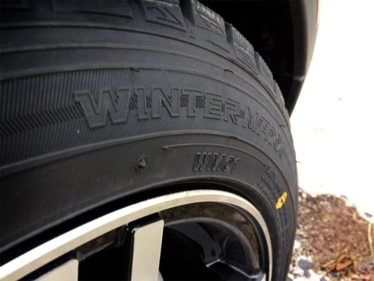 Dunlop WinterMaxx tires, purchased from Goodyear.com, mounted by Skip's on our 2013 Mini.