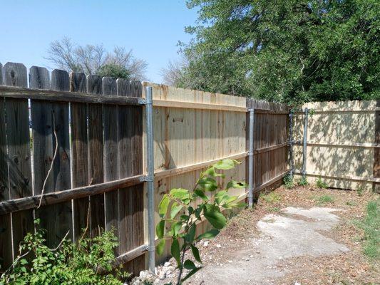 Fence repair.