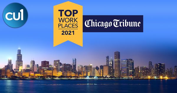 Credit Union 1 is recognized as a Chicago Tribune Top Workplace 2021!