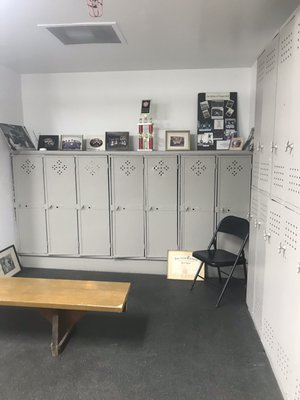 Locker room area