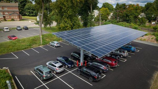 Whalen Insurance Solar Carport in Northampton, MA