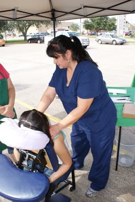 massage therapist, grand opening