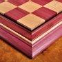 SIGNATURE CONTEMPORARY II Chessboard - PURPLEHEART / CURLY MAPLE