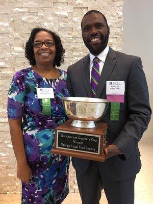 Jenkins & Roberts LLC won the Attorney General's Cup in the 2017 Georgia Legal Food Frenzy.