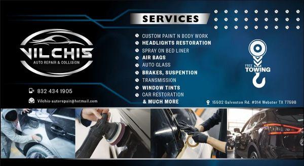 Services available we have more just ask about it