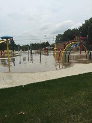 Splash pad. Looks much bigger in the picture