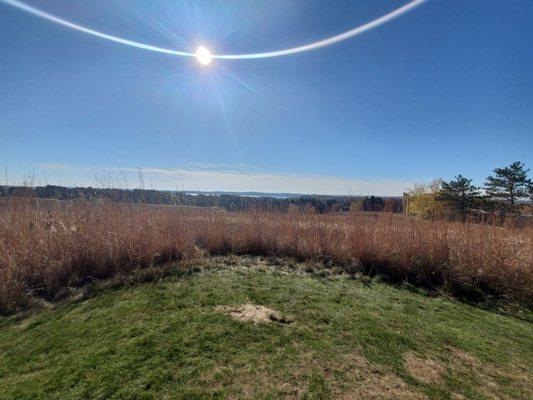 Highest point on the property with gorgeous view of Lake Mendota and Madison skyline. A state park across the street has lake access.