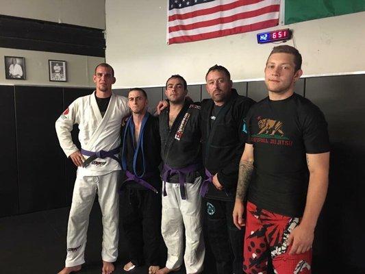 Purple belt line up