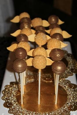 Golden Snitch cake pops!