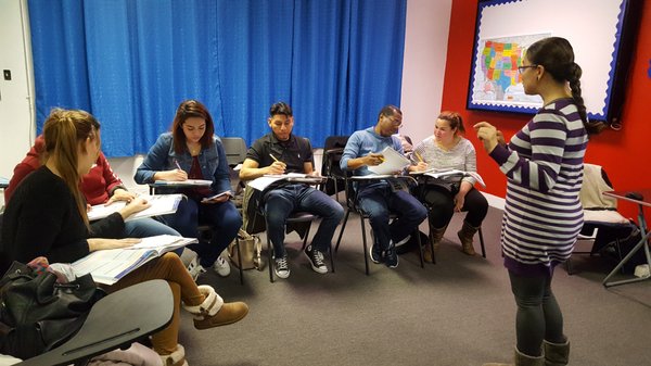 Students at Broad Language Institute at our Campus in Elizabeth , NJ.