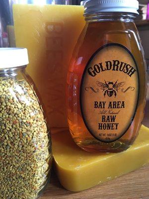 Vallejo own local raw honey.. from our hives in a backyard near you..