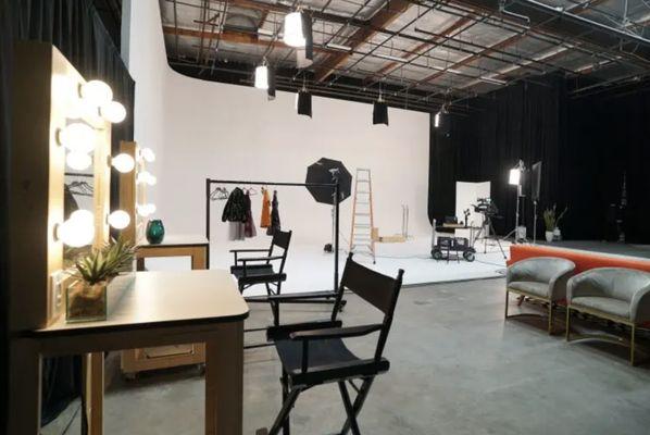 Wardrobe and Vanities set up in Photo Studio