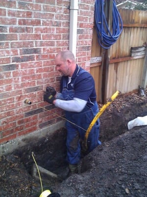 Gas line replacement