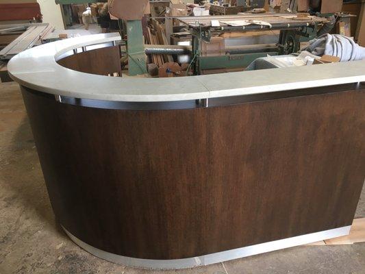 custom reception desk