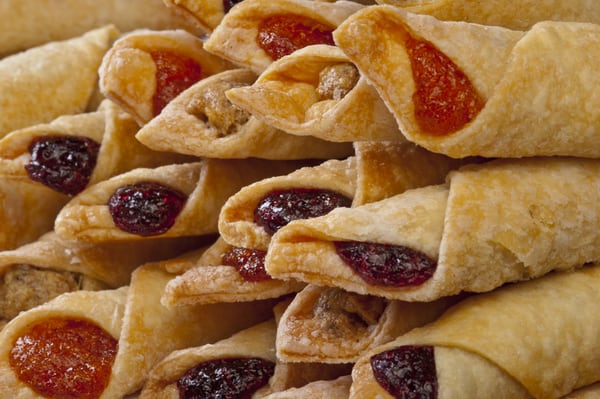 Apricot, Raspberry and Walnut Kiffles