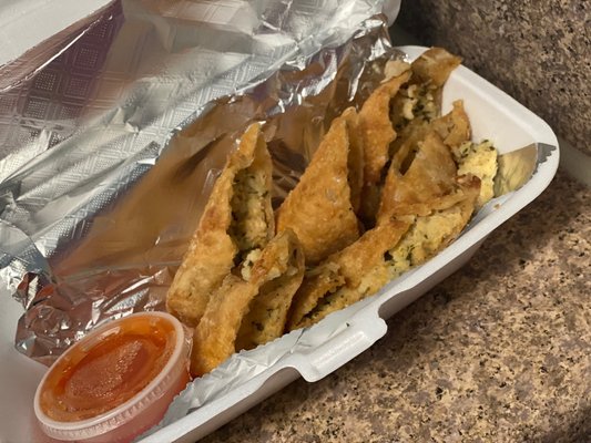 Boudin Egg Rolls